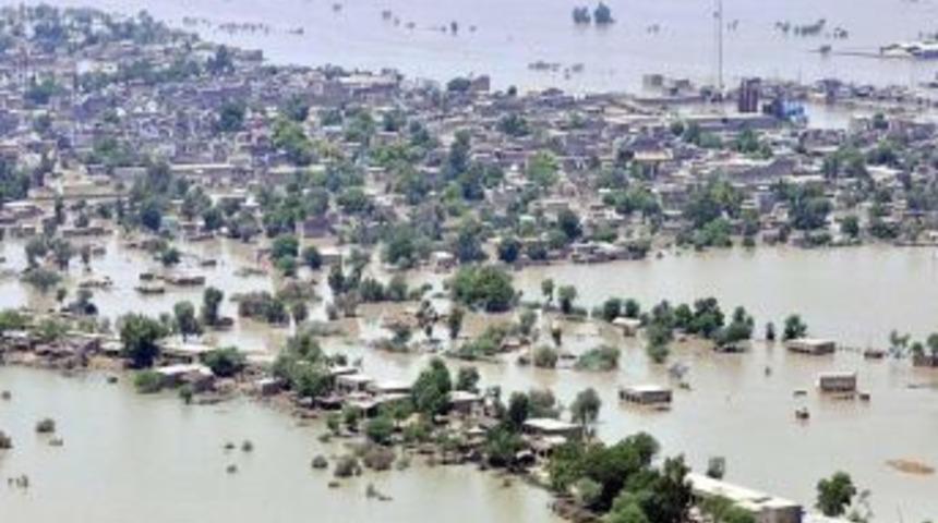 Pakistanlılar pamuk tarlasında balık tutuyor