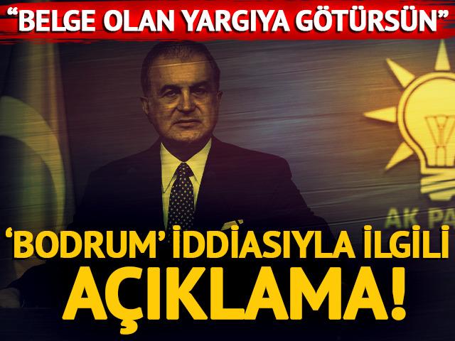 AK Parti S&ouml;zc&uuml;s&uuml; &Ccedil;elik'ten &Ouml;zg&uuml;r &Ouml;zel'in 'Bodrum' iddiasına yanıt: "Belge olan yargıya g&ouml;t&uuml;rs&uuml;n"