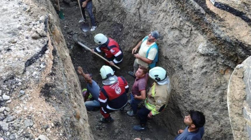Altyapı &ccedil;alışması sırasında g&ouml;&ccedil;&uuml;k yaşandı: 1 yaralı