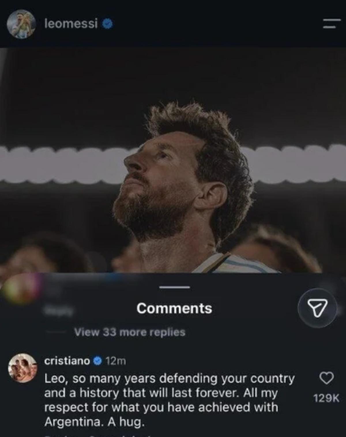 Cristiano Ronaldo dan Lionel Messi ye duygusal veda! Icardi de unutmadı... 2