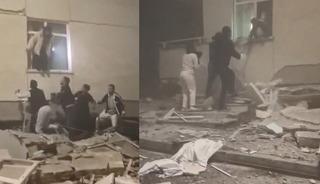 Yıkımdan saniyeler sonra... G&ouml;r&uuml;nt&uuml;ler ortaya &ccedil;ıktı
