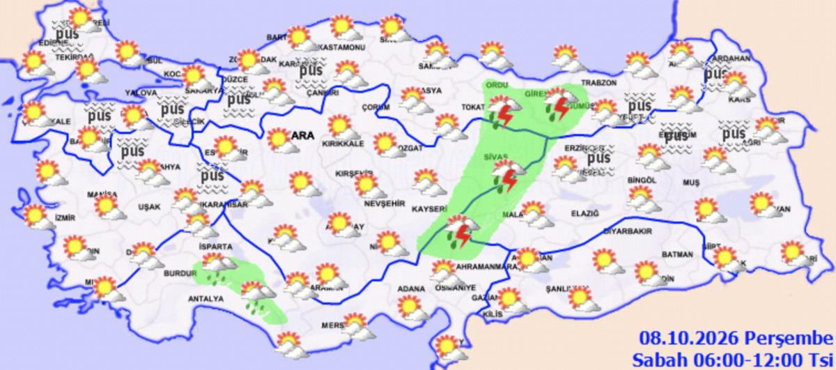 Meteoroloji bu defa başka bir uyarı verdi! Aniden bastıracak: 4 b&ouml;lgeye dikkat 1