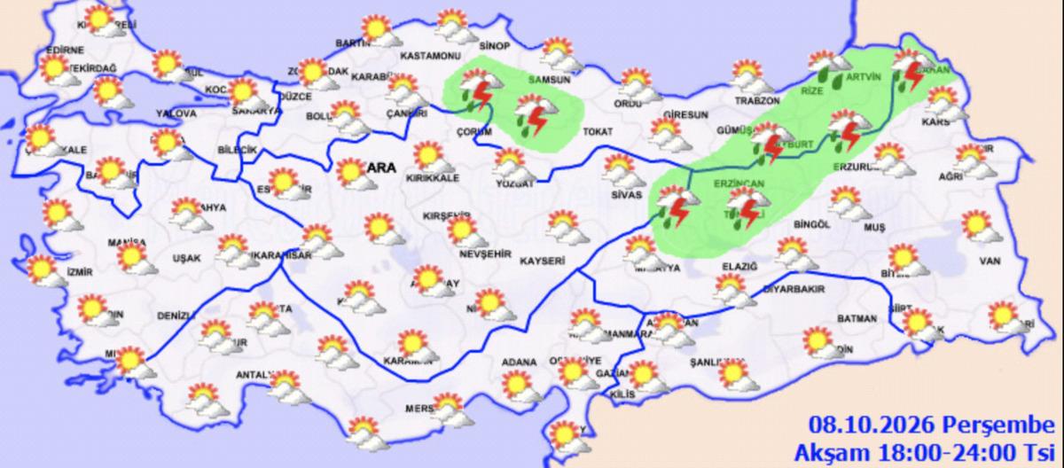 Meteoroloji bu defa başka bir uyarı verdi! Aniden bastıracak: 4 b&ouml;lgeye dikkat 3
