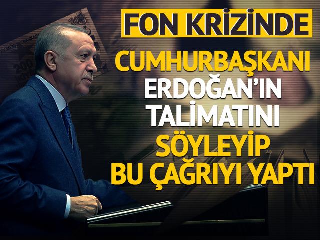 Fon krizinde Cumhurbaşkanı Erdoğan'ın talimatını s&ouml;yleyip bu &ccedil;ağrıyı yaptı