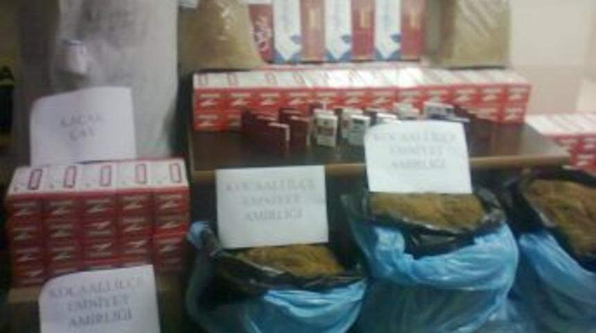 Sakarya'da ka&ccedil;ak sigara ve t&uuml;t&uuml;n operasyonu