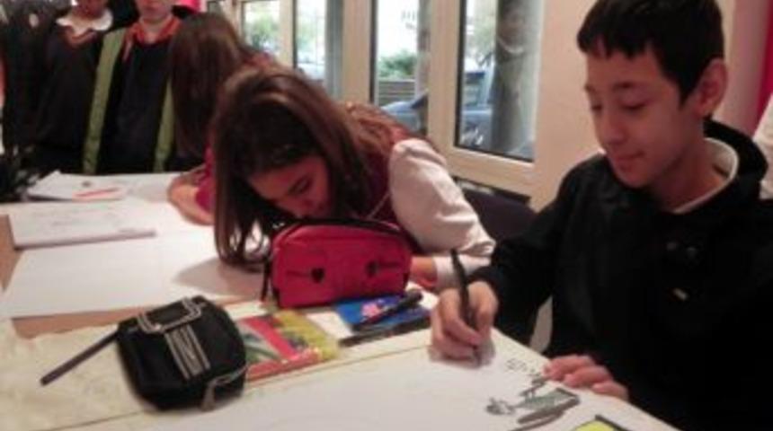 &Ccedil;ocuk haklarını karikat&uuml;rlerle anlattılar