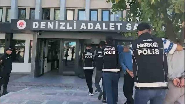 Denizli’de düzenlenen uyuşturucu operasyonunda 10 şüpheli tutuklandı 2