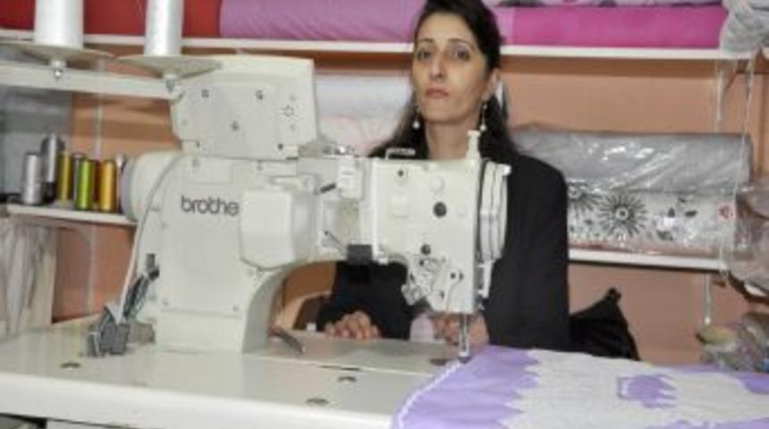 Kursta meslek edinen ev hanımı kendi işyerini a&ccedil;tı