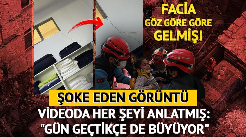 Maltepe'deki facia yaşanmadan hemen &ouml;nce kayda almış: "&Ccedil;atlaklar oluştu, g&uuml;n ge&ccedil;tik&ccedil;e de b&uuml;y&uuml;yor"