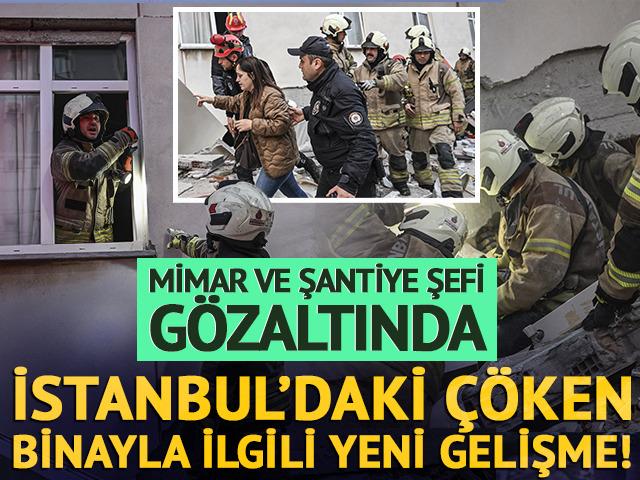 Maltepe&rsquo;de &ccedil;&ouml;ken binanın mimarı ve şantiye şefi g&ouml;zaltına alındı