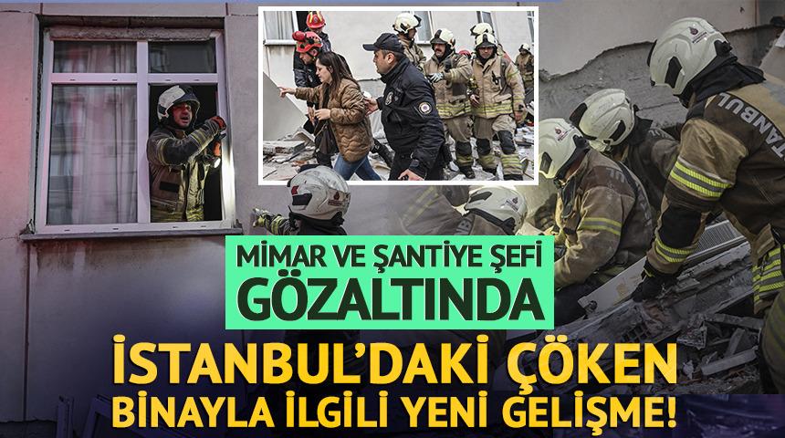Maltepe&rsquo;de &ccedil;&ouml;ken binanın mimarı ve şantiye şefi g&ouml;zaltına alındı
