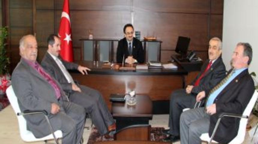 İl Genel Meclis başkanı ve &uuml;yeleri, İlkadım Kaymakamlığı'nı ziyaret etti
