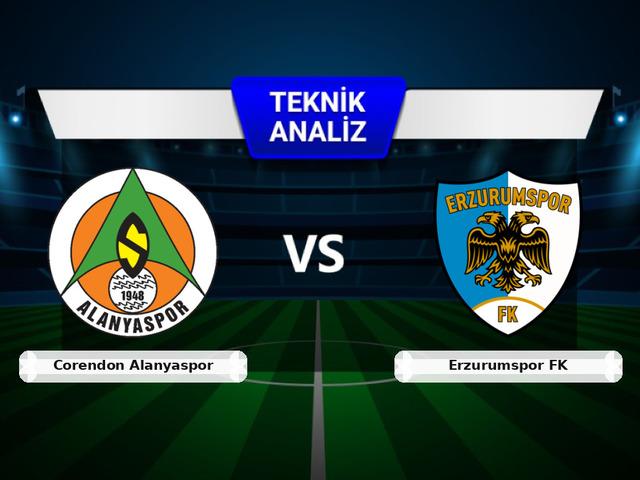 Corendon Alanyaspor - Erzurumspor FK Ma&ccedil;ı &Ouml;ncesi: Sakatlar, Son Durum ve İstatistikler