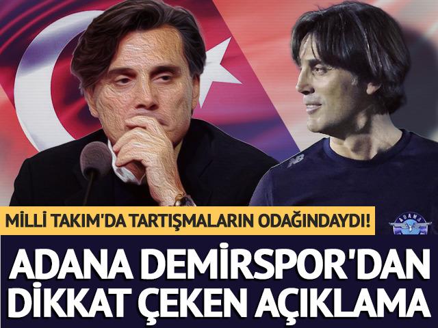 Montella'dan Adana Demirspor'a b&uuml;y&uuml;k jest!