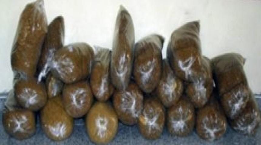 Yavuzeli'nde 250 kg kaçak tütün ele geçirildi