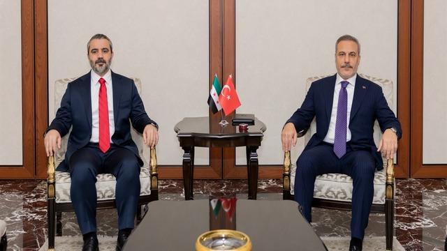 Dışişleri Bakanı Hakan Fidan, Suriyeli mevkidaşı Şeybani ile bir araya geldi