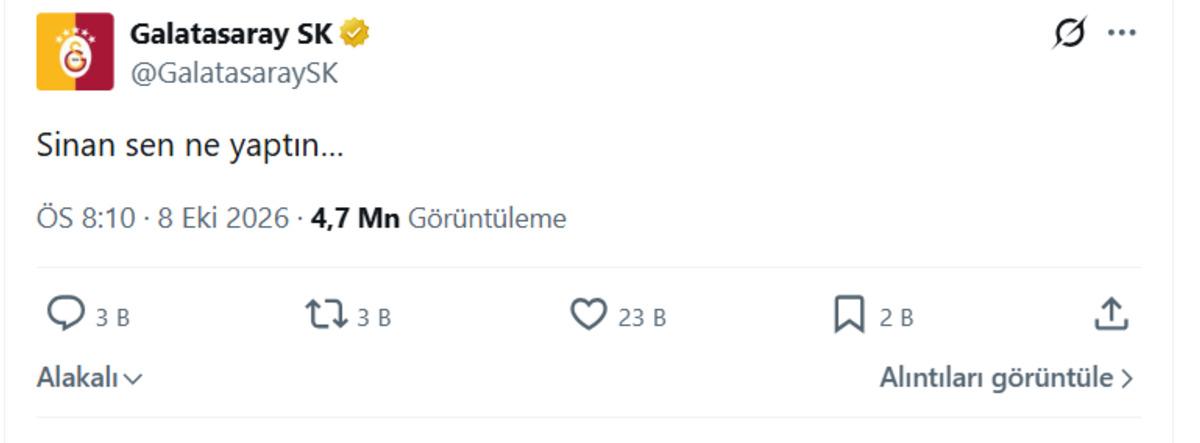Galatasaray ın gizemli paylaşımı merak uyandırdı! Ger&ccedil;ek sonradan ortaya &ccedil;ıktı 1