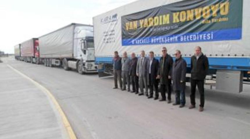 Kocaeli B&uuml;y&uuml;kşehir Belediyesi'nden Van'a 5 bin koli gıda yardımı