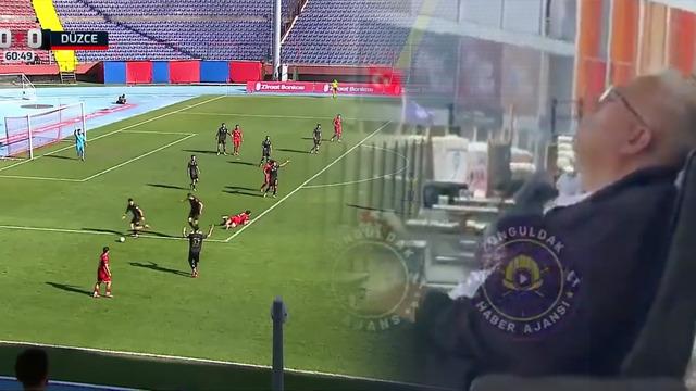 Bu kadarına da pes! TFF gözlemcisi tribünde uyuyakaldı: O görüntüler olay oldu