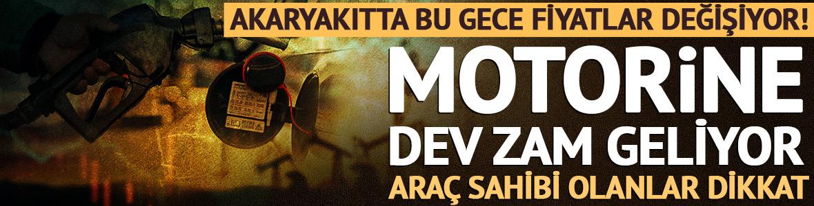 Motorine dev zam geliyor! 100 TL'ye dayanacak