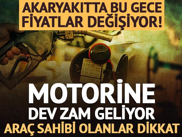 Motorine dev zam geliyor! 100 TL'ye dayanacak
