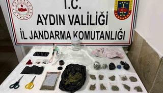 Nazilli&rsquo;deki ev aramasında uyuşturucu deposu ortaya &ccedil;ıktı