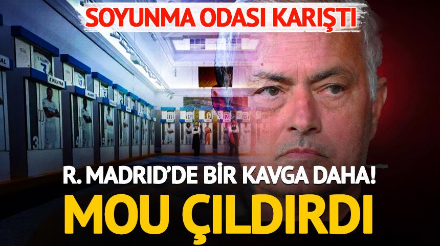 Real Madrid'de soyunma odası karıştı! B&uuml;y&uuml;k kavga: Mourinho &ccedil;ıldırdı