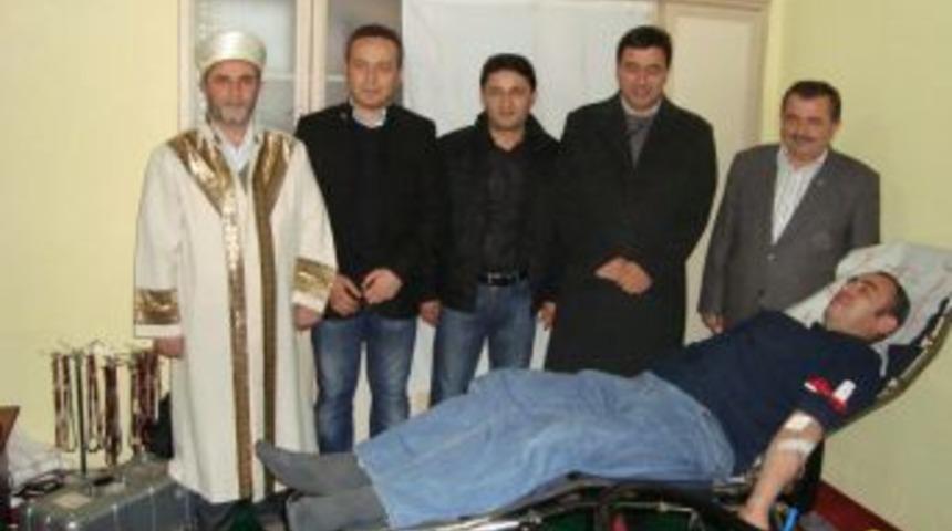 Sanayi sitesi esnafından kan bağışı