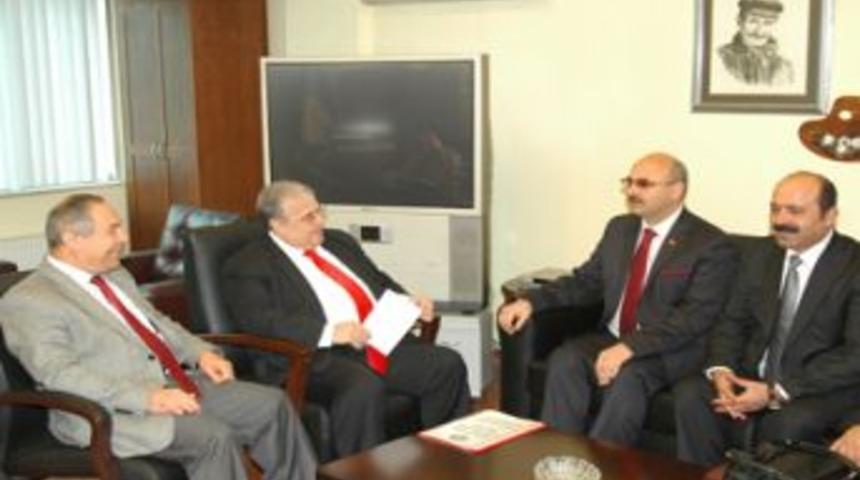 Memur Dernekleri Federasyonu, DSP'yi ziyaret etti