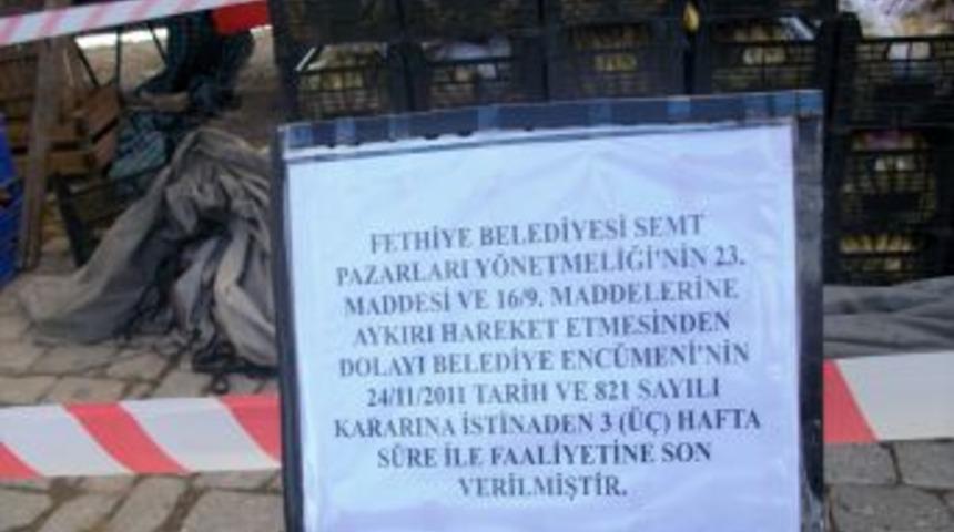 Fethiye&rsquo;de kavga eden pazarcılara 'tezgah kapatma' cezası