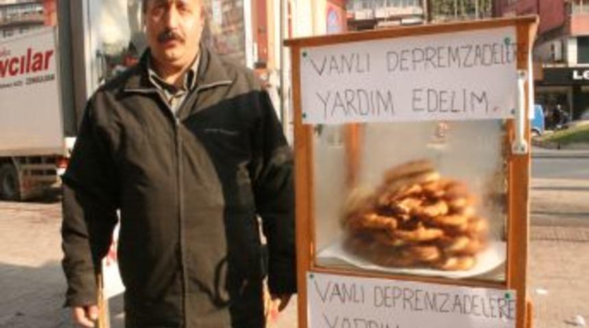 Simit&ccedil;iden Vanlı depremzedelere yardım kampanyası