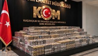 Mardin&rsquo;de 12 bin 900 paket ka&ccedil;ak sigara ele ge&ccedil;irildi