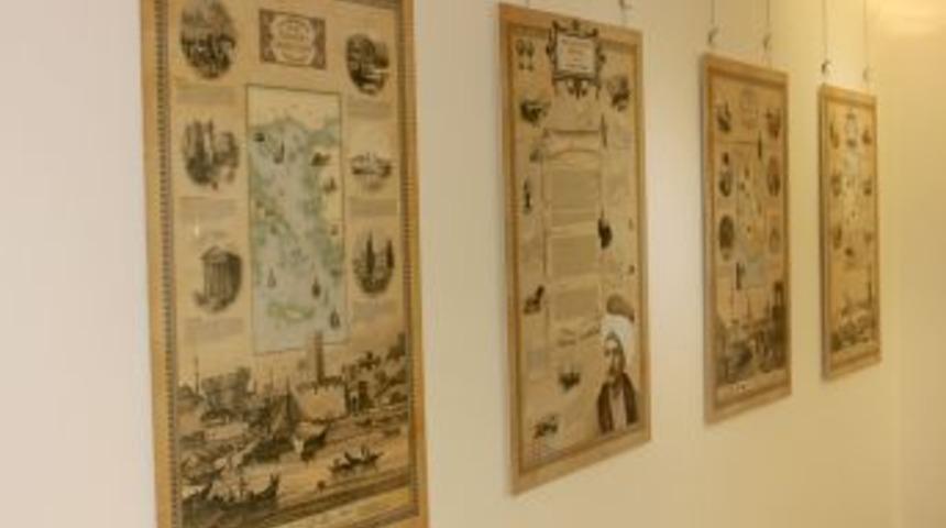 Evliya &Ccedil;elebi&rsquo;nin D&uuml;nyası konulu harita sergisi a&ccedil;ıldı