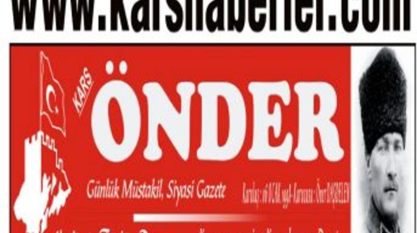 Kars'ın 14 yıllık yerel gazetesi '&ouml;nder' artık internetten takip edilebilecek