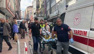 Motosikletinden inen kuryeye SUV ara&ccedil; &ccedil;arptı