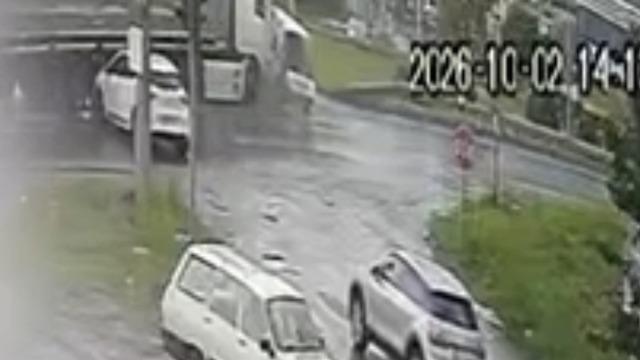 Samsun’da 5 kişinin yaralandığı kazanın güvenlik kamerası görüntüsü ortaya çıktı