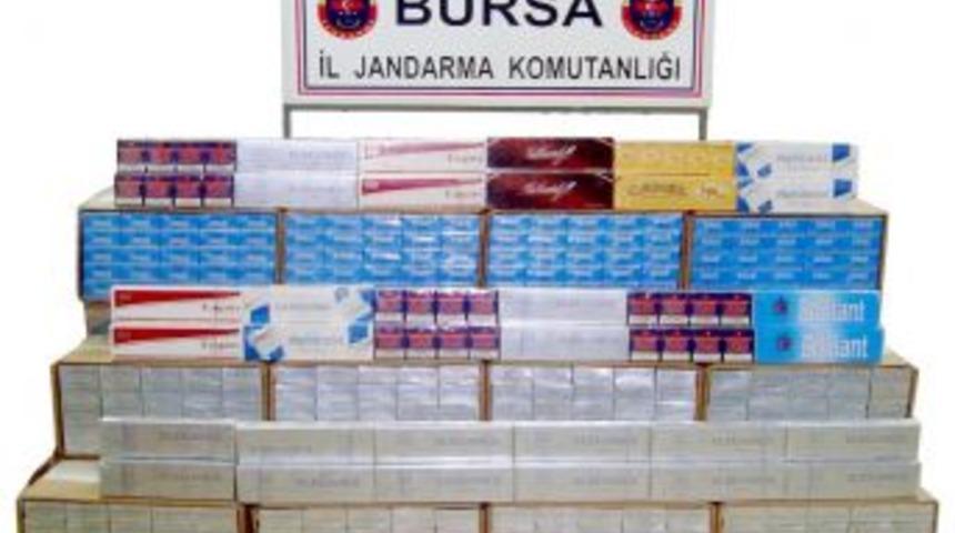 Bursa'da ka&ccedil;ak sigara operasyonu