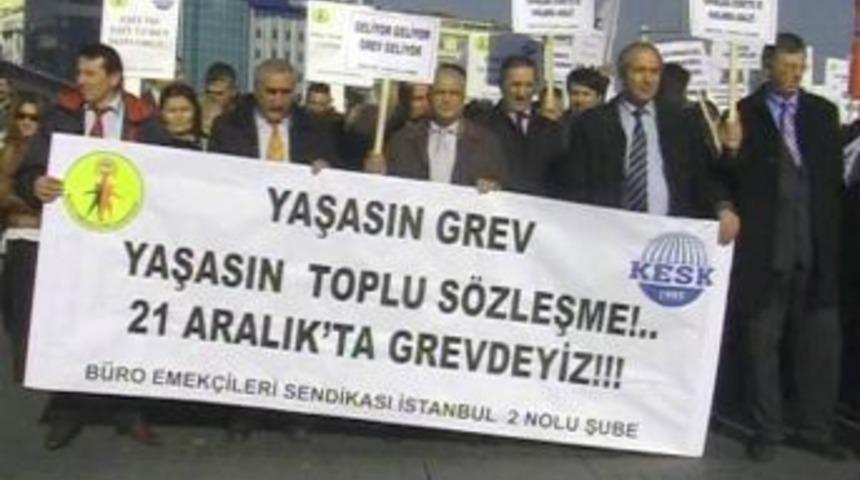 'Eşit işe eşit &uuml;cret'e protesto