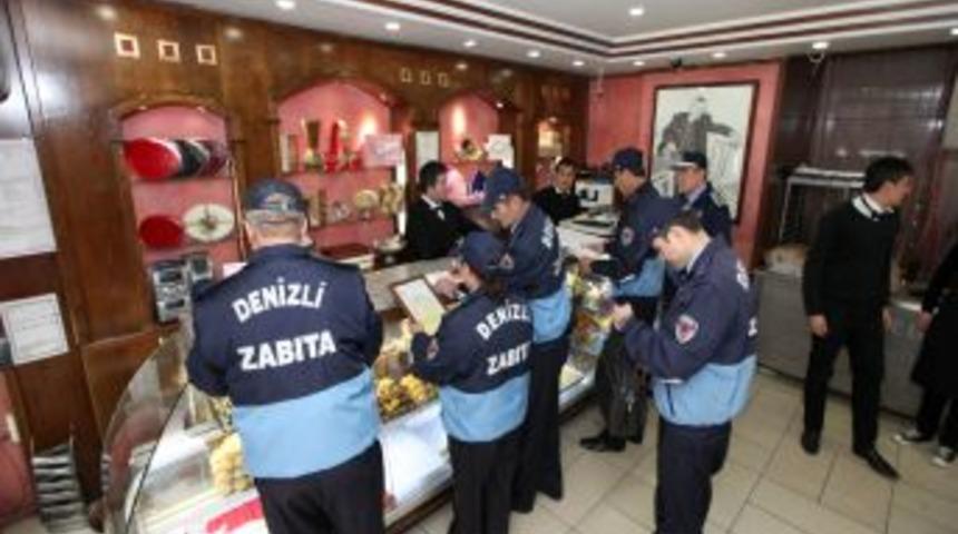 Denizli&rsquo;de gıda &uuml;reten ve satan işyerleri denetlendi
