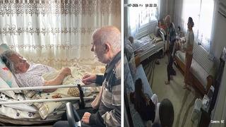 Yardımsız adım atamıyordu! 2 aydır görmediği 68 yıllık eşini görünce ayağa kalktı