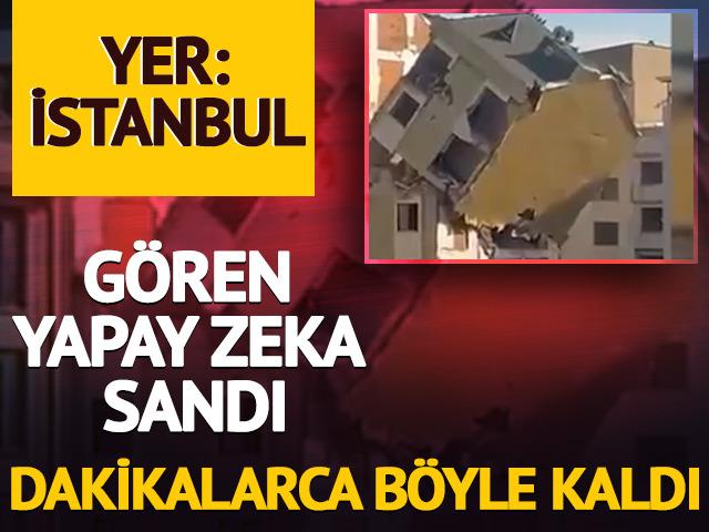Yer: Bayrampaşa! G&ouml;renler yapay zeka sandı: Dakikalarca b&ouml;yle kaldı