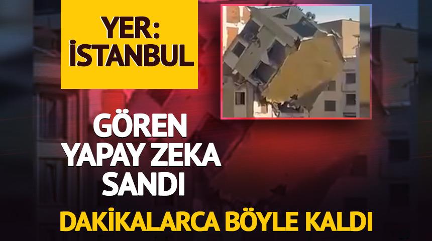 Yer: Bayrampaşa! G&ouml;renler yapay zeka sandı: Dakikalarca b&ouml;yle kaldı