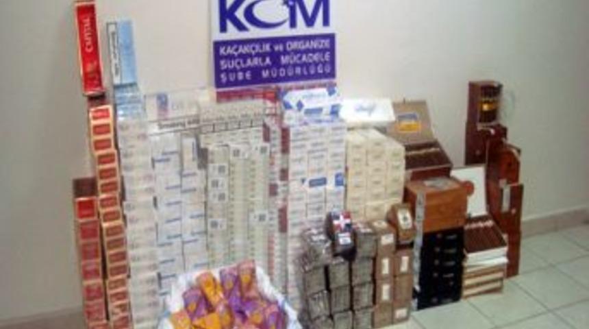 Nakliye kamyonuyla sigara ka&ccedil;ak&ccedil;ılığı polis engeline takıldı