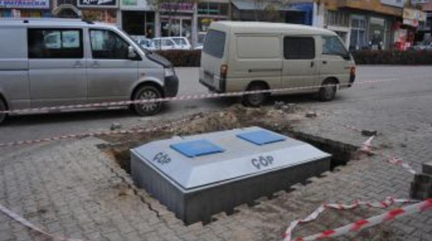 Karaman&rsquo;da &ccedil;&ouml;p kutuları yer altına iniyor