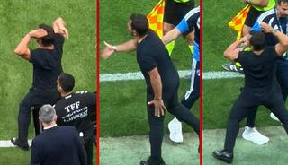 Emre Bel&ouml;zoğlu Galatasaray ma&ccedil;ının son saniyelerinde &ccedil;ılgına d&ouml;nd&uuml;! 