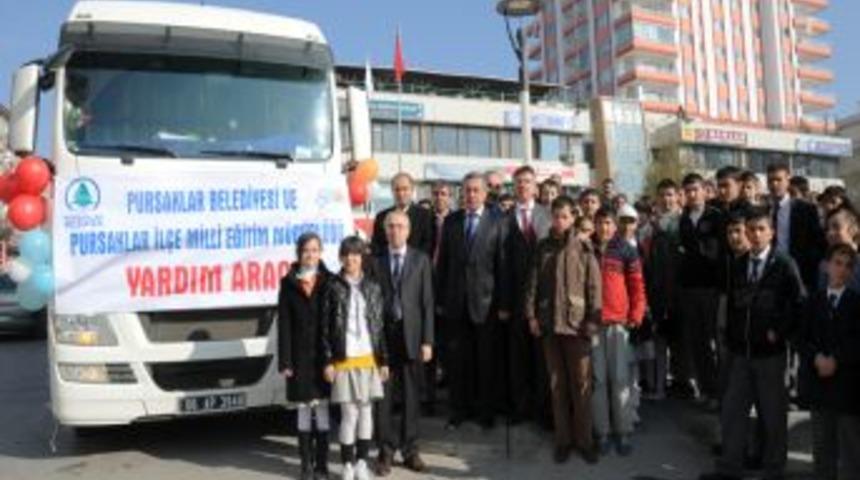 Pursaklar'dan Van'a yardım g&ouml;nderildi