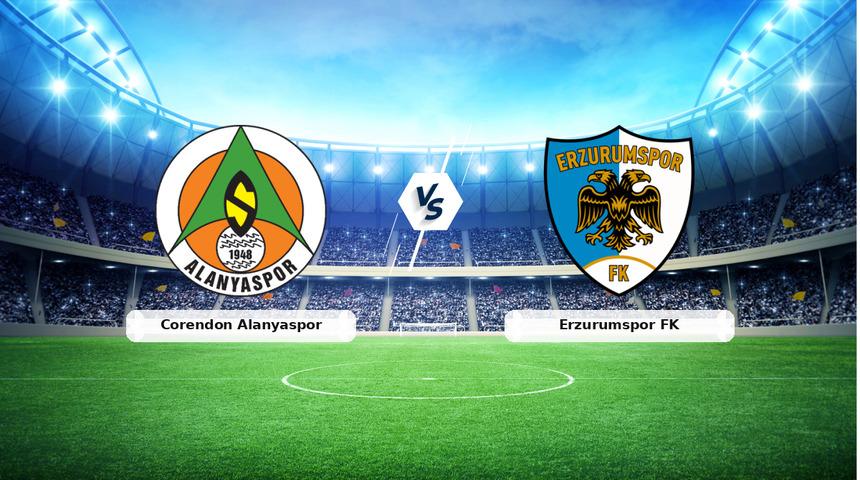 (&Ouml;zet) Corendon Alanyaspor - Erzurumspor FK Ma&ccedil;ı &Ouml;zeti ve T&uuml;m &Ouml;nemli Anları