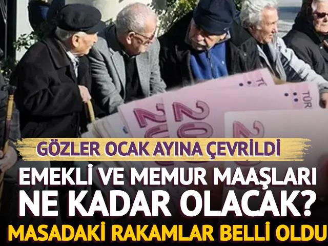 Emekli ve memur maaşlarına ne kadar zam gelecek? Masadaki rakamlar belli oldu