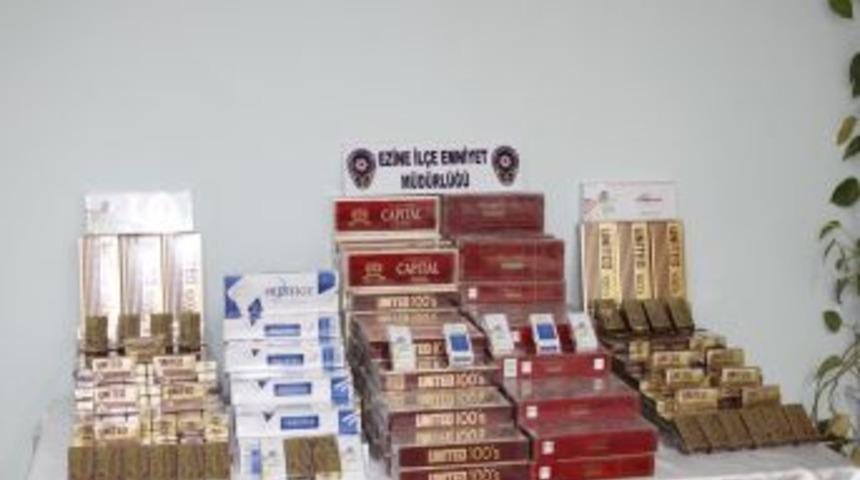 &Ccedil;anakkale&rsquo;de bin 626 paket ka&ccedil;ak sigara ele ge&ccedil;irildi
