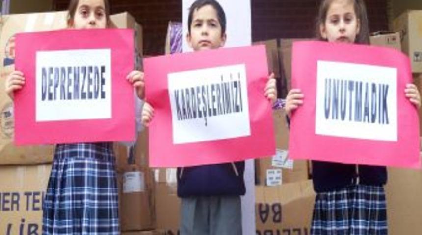 &Ouml;ğretmenler g&uuml;n&uuml; hediyelerini depremzedelere g&ouml;nderdiler